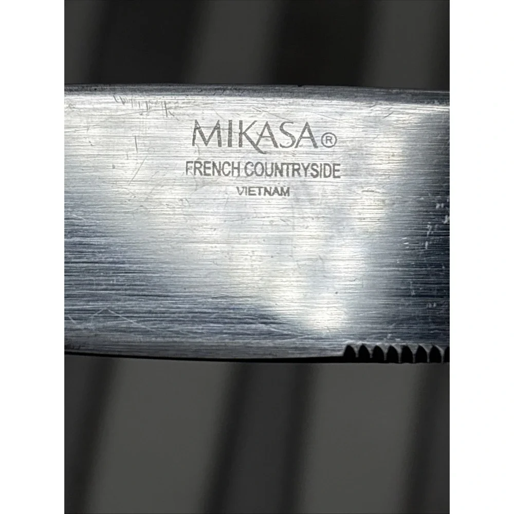 6 Mikasa French Countryside Dinner Knives Stainless Steel‎ Flatware Korea Knife